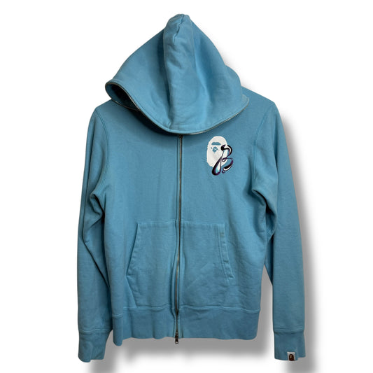 A Bathing Ape Zip-up Hoodie Blue