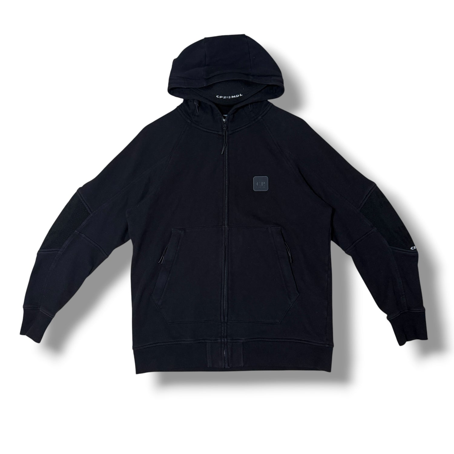 Cp Company Zip-up Hoodie Black