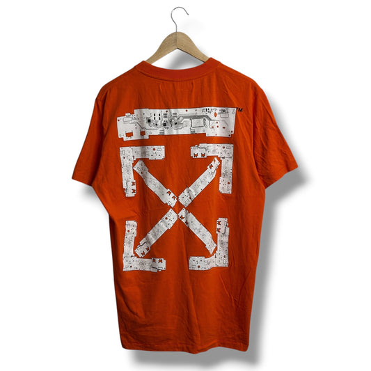 Off-white Graphic T-shirt Orange Large