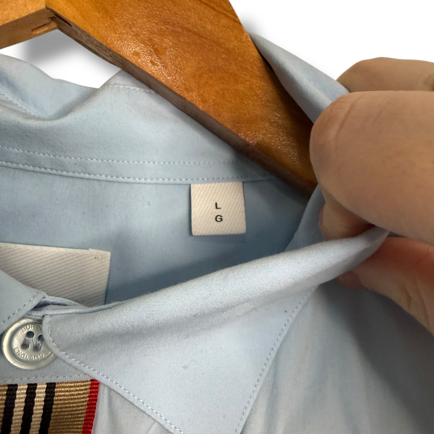 Burberry Long Sleeve T-shirt Blue