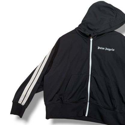 Palm Angels Zip-up Hoodie Black