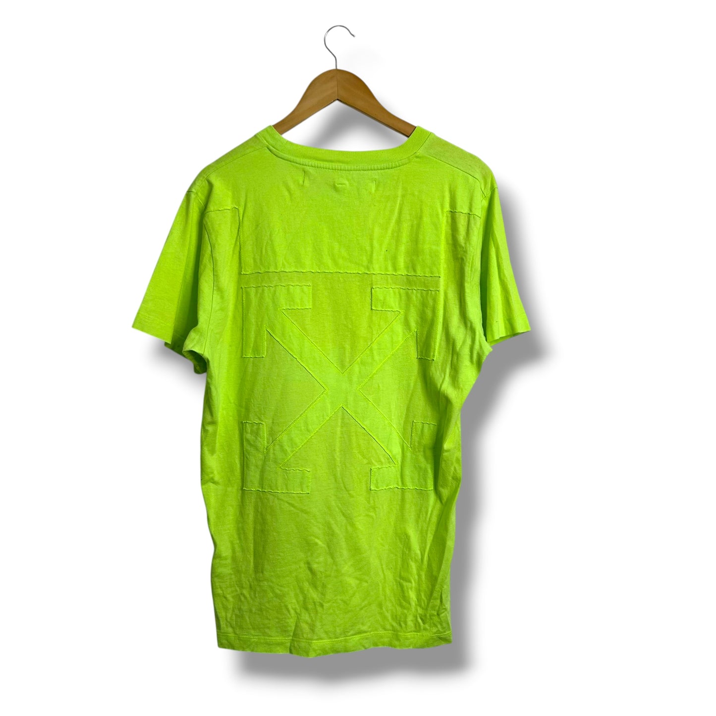 Off-white Graphic T-shirt Green Medium