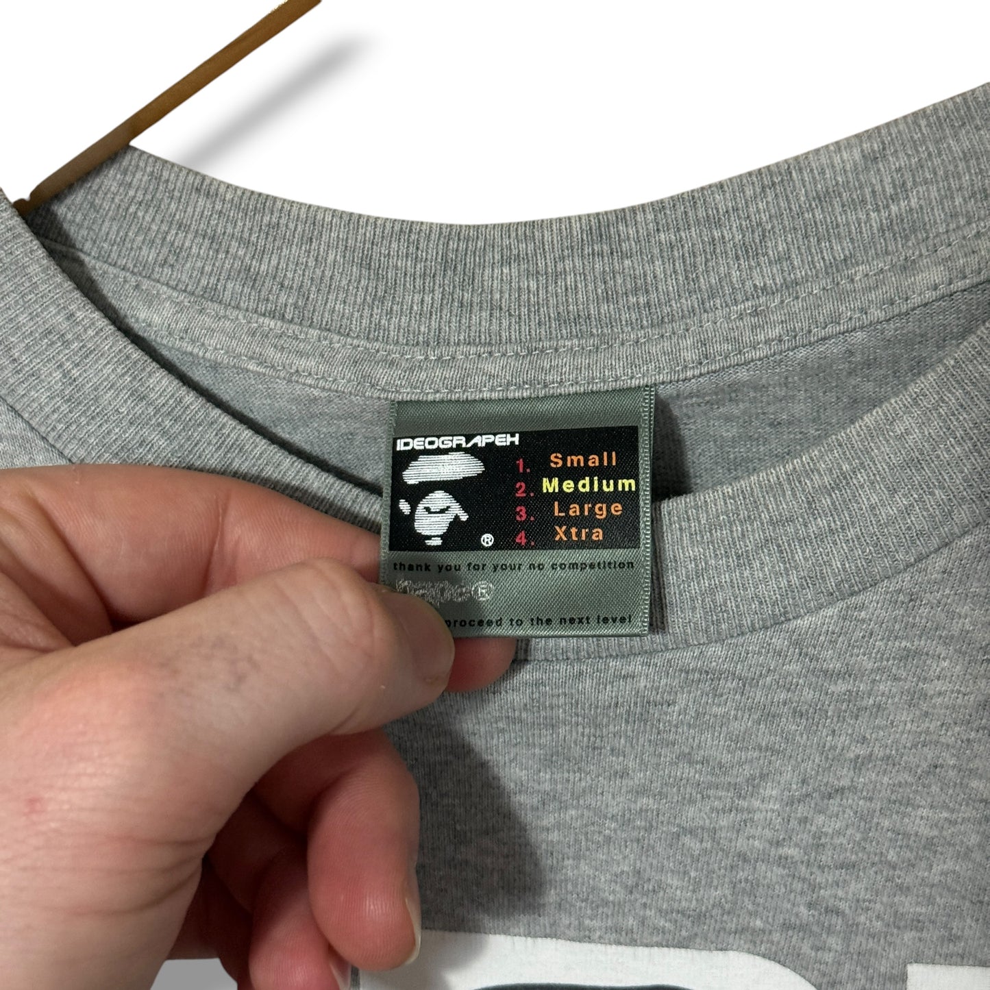Ideographer Graphic T-shirt Grey