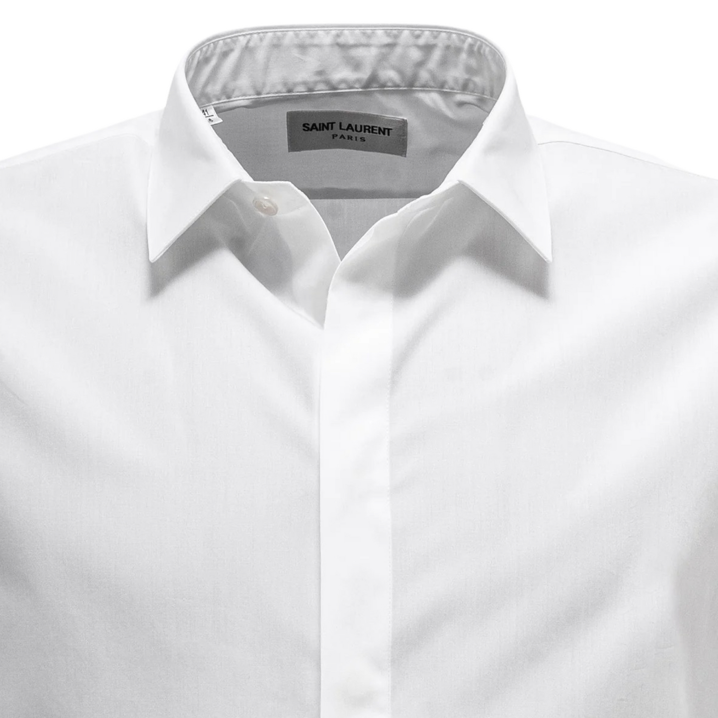 Saint Laurent Cotton Poplin Shirt White